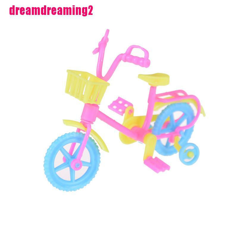 [Dream]Cute Bicycles Bikes Mini Toy for Barbie Accessories Girls Birthday Gifts