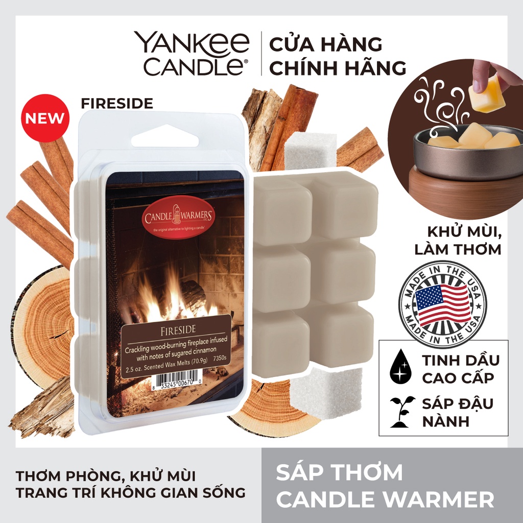 Sáp thơm Candle Warmer từ Yankee Candle - Fireside