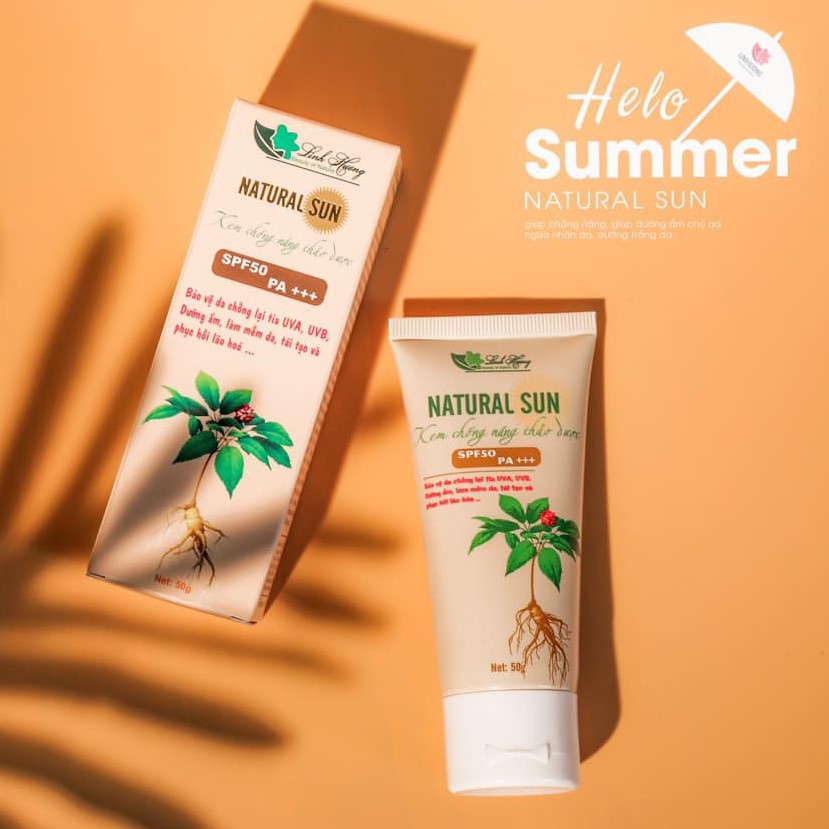 Kem chống nắng Linh Hương Daily Sun Cream SPF50 PA+++ chống lại tia UVA, UVB, dưỡng da, chống nám da, chống sạm da 50ml