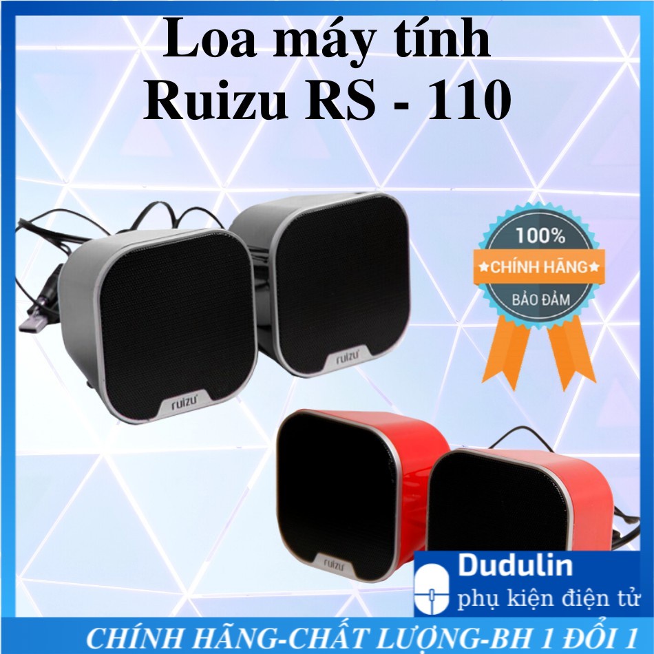 Loa máy tính Ruizu RS-110 nhỏ-gọn-nhẹ; Âm to-chắc-khỏe