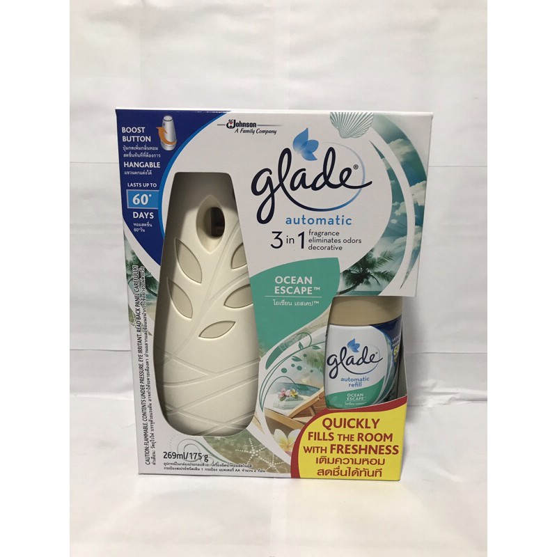 Máy Xịt Phòng Tự Động GLADE 3in1 (có thể chọn mùi hương)