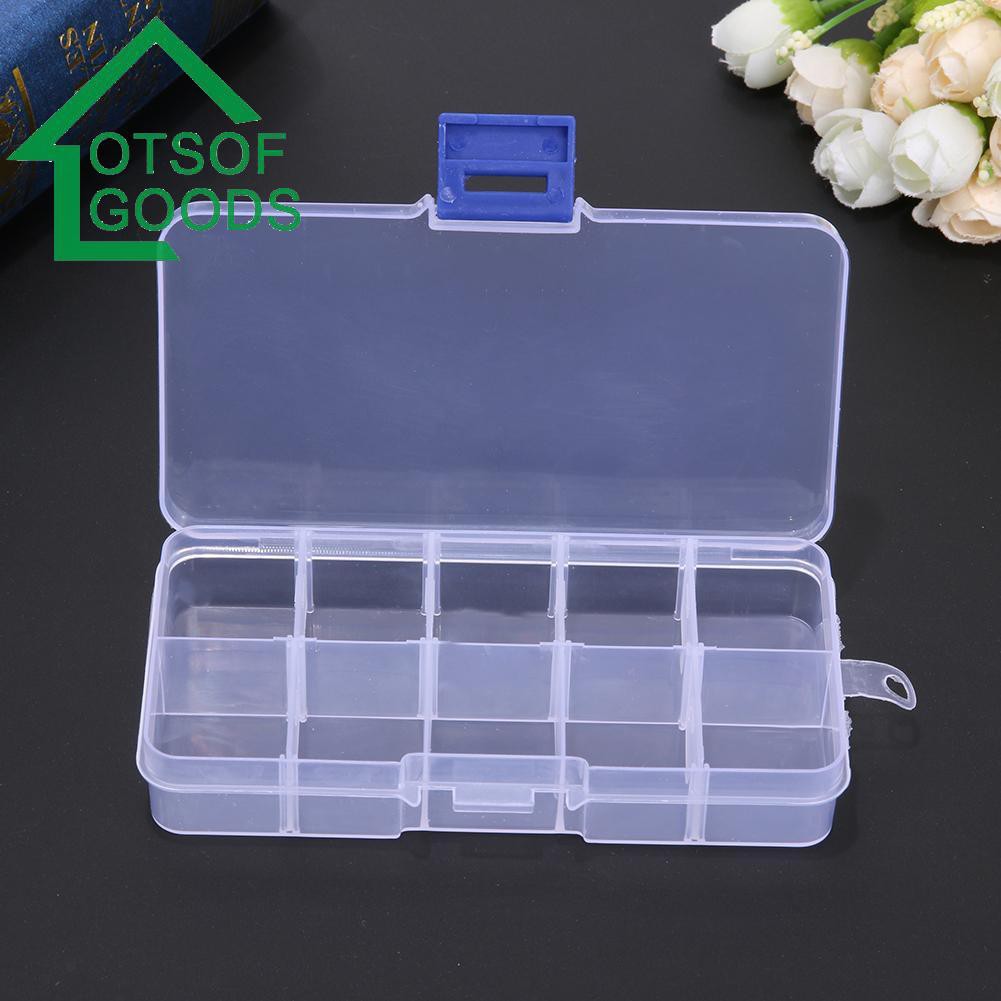 Hộp nhựa 10 ngăn đựng thuốc/ trang sức tiện lợi