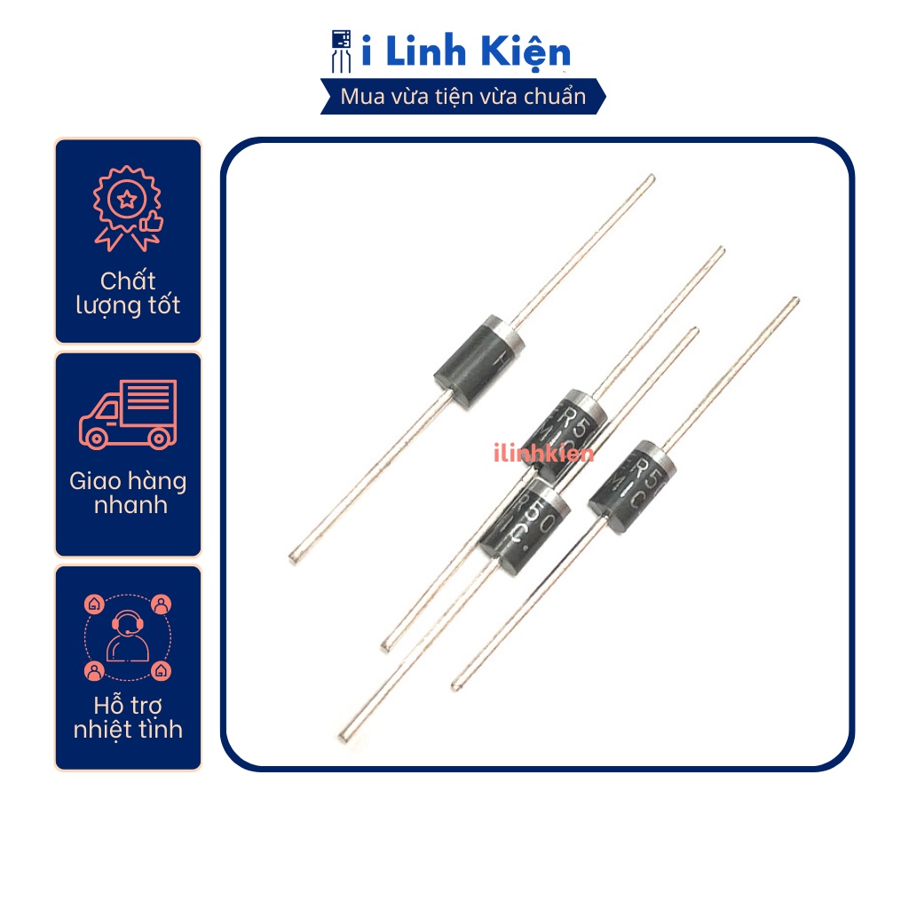 HER508 HER307 Diode xung chính hãng MIC đóng dây chất lượng cao.