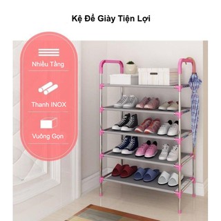 Kệ giày dép inox 5 tầng đa năng dễ lắp ráp, bền, đẹp