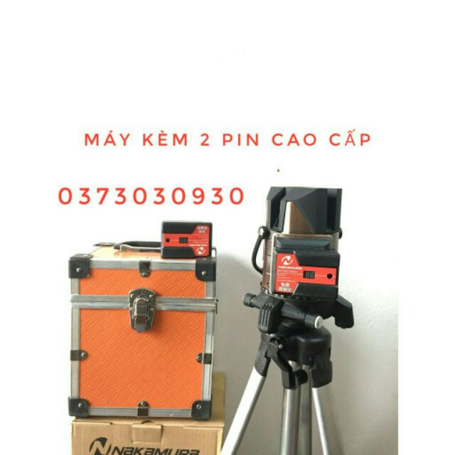 Máy Bắn Cốt Cân Mực Laser 5 Tia Xanh NAKAMURA 2 Pin