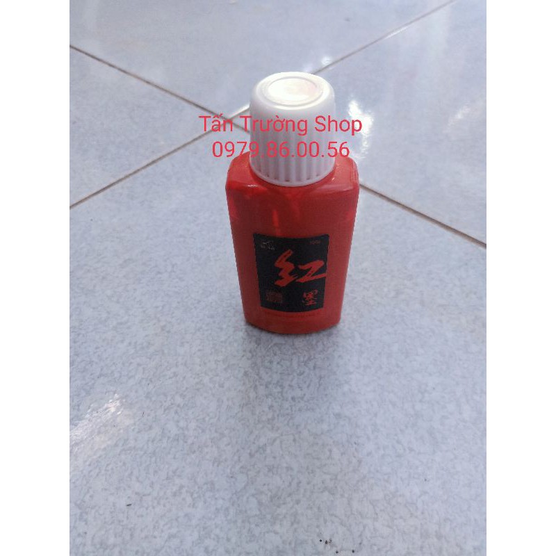 Mực nhũ đỏ viết chữ thư pháp loại tốt 100ml