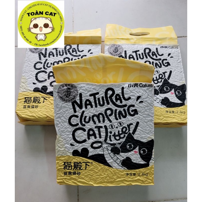 Cát đậu nành Cature nội địa Trung túi 6l - Cát vệ sinh cho mèo