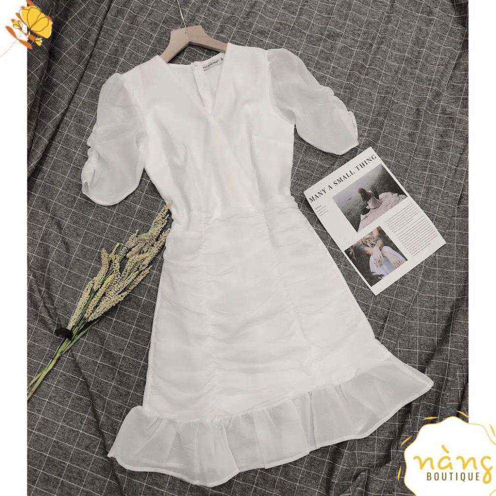 Váy Nữ Đẹp 💖FREESHIP💖 Đầm Cổ Tim Đắp Chéo Chíp [Mẫu Mới 2021] | BigBuy360 - bigbuy360.vn