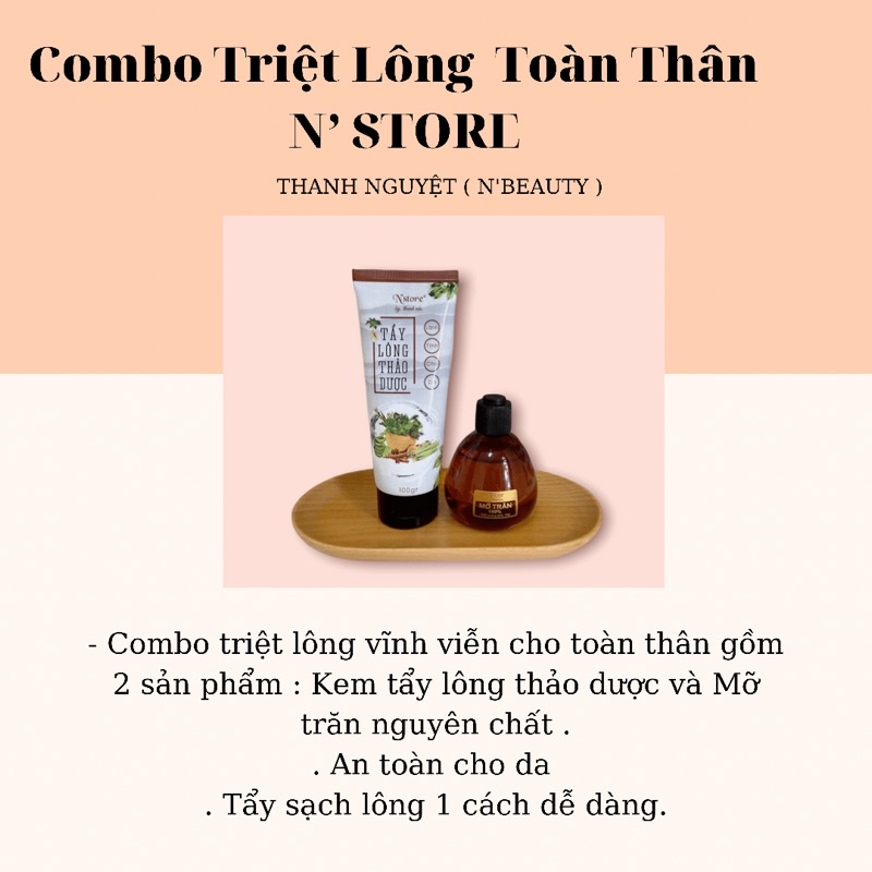 COMBO TRIỆT LÔNG VĨNH VIỄN N’STORE