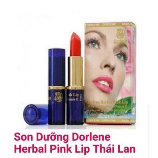 Thỏi Son dưỡng DORLENE HERBAL PINK LIP -( THAILAND )