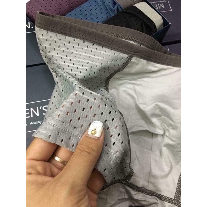 4 Quần Sịp Đùi Thông Hơi Xuất Nhật (Ảnh Thật), Quần Sịp Nam, Quần Lót Nam - COMBO 4q Sịp Men Đùi thông hơi