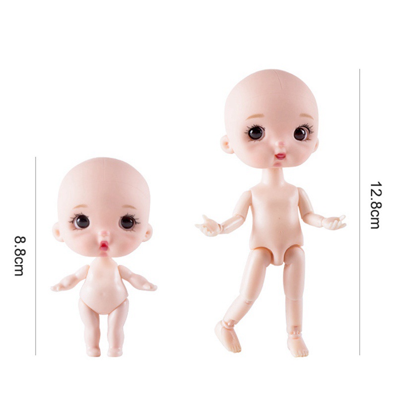 Cơ Thể Búp Bê BJD 8.8cm 23 Khớp Nối Có Thể Di Chuyển DIY