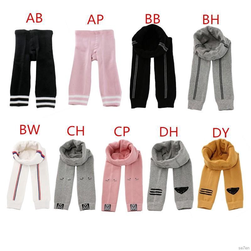 Quần legging dày giữ ấm bằng cotton cho bé gái