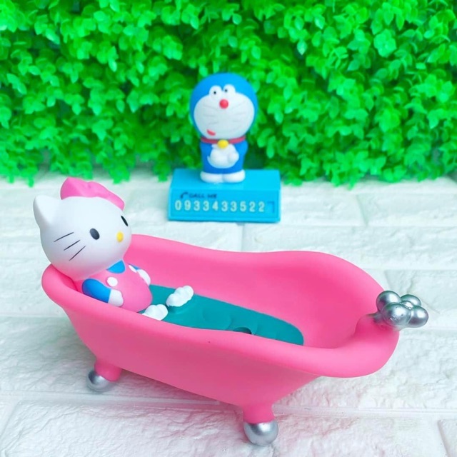 KỆ NHỰA ĐỰNG CỤC XÀ BÔNG HELLO KITTY - DORAEMON