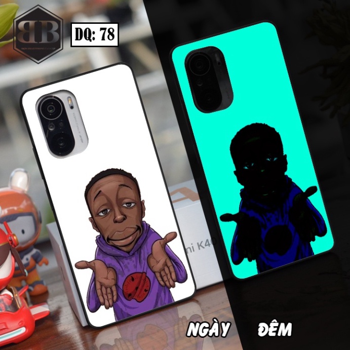 Ốp lưng kính Dạ Quang dành cho Xiaomi Redmi K40 / Redmi K40 Pro / Poco F3 phát sáng trong đêm