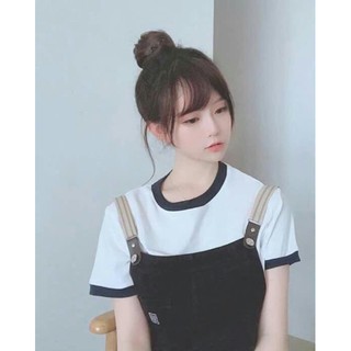 Combo Mái thưa tóc thật + búi phồng cao cấp