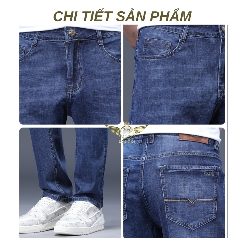 Quần jean nam cao cấp ống đứng LEVAMEN chất liệu vải bò jeans co giãn Basic lịch lãm QJ001 | BigBuy360 - bigbuy360.vn