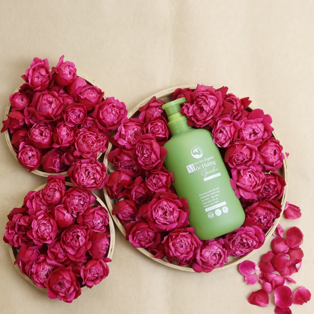 Sữa Tắm Thanh Mộc Hương Garden Organic giúp làm trắng, ngừa viêm nang lông, giảm mùi hôi cơ  thể