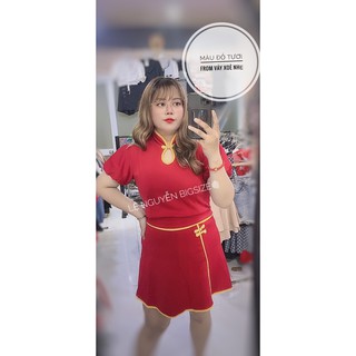 sét cổ tàu chân váy TẾT bigsize