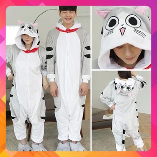 Bộ đồ thú Mèo Chie pijama bông - Hình thật