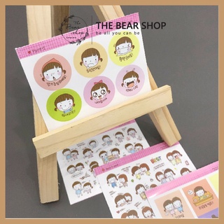 Sticker- Sticker dán Momoi cô bé dễ thương - Giao mẫu ngẫu nhiên quà tặng 8 tháng 3 - The Bear Shop