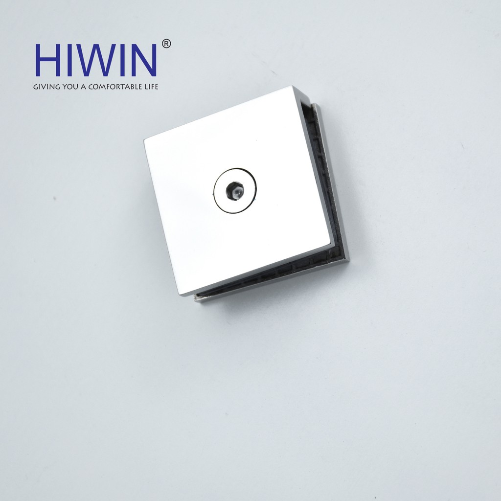 Kẹp kính 0 độ kính tường cạnh vuông mặt gương inox 304 cao cấp Hiwin FC-2030