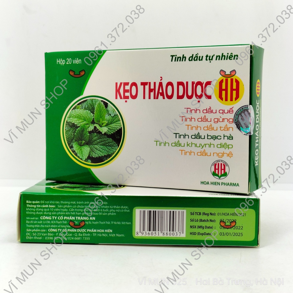 Kẹo ngậm thảo dược HH ho gió, ho khan