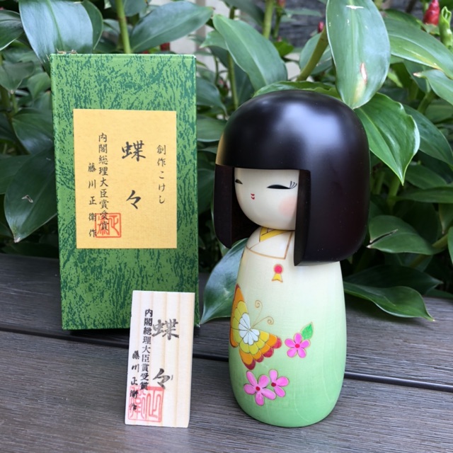 Búp bê Chouchou, búp bê Kokeshi, búp bê gỗ handmade Nhật Bản