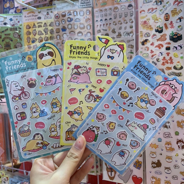 Sticker Funny Friends