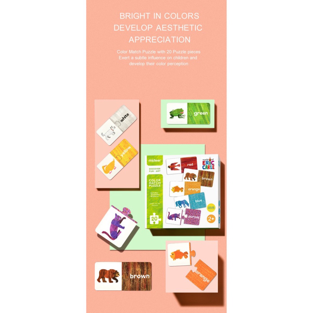 Bộ Đồ Chơi Xếp Hình Màu Sắc Mideer Color Match Puzzle Đồ Chơi Ghép Hình Giáo Dục Thông Minh Cho Bé 2+ Tuổi - CleverKids