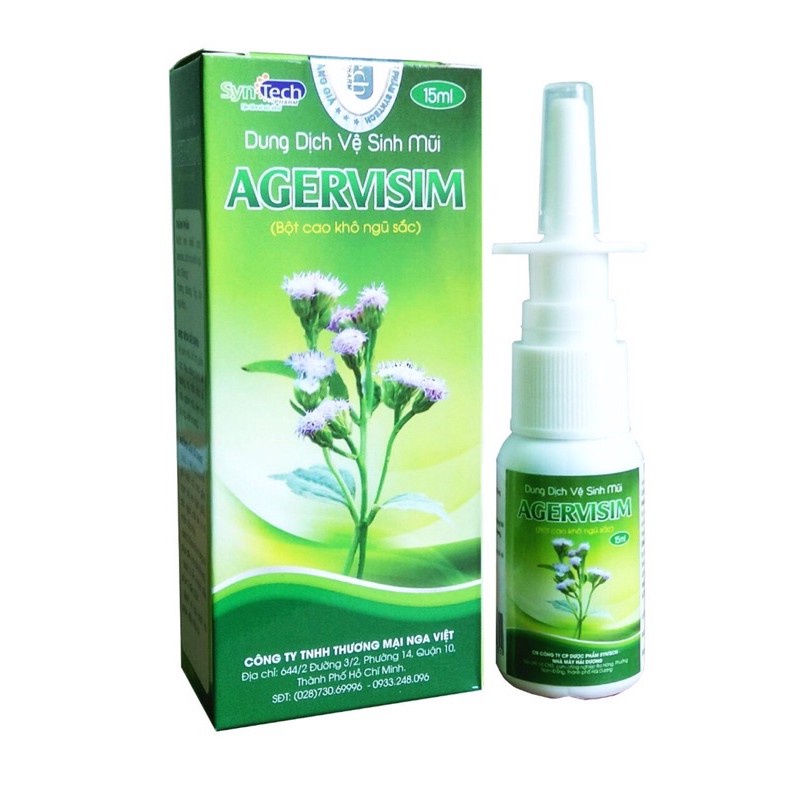 DUNG DỊCH VỆ SINH MŨI AGERVISIM  (15ml)