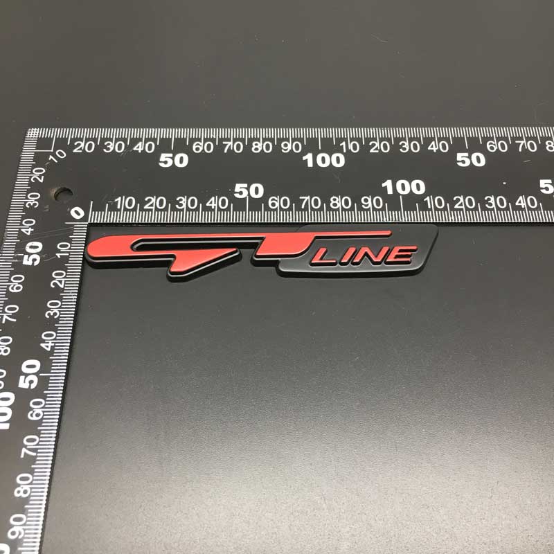 Kiểu Dáng Xe Kim Loại GT Dòng Huy Hiệu Xe Phía Sau Biểu Tượng Đuôi Miếng Dán Cho Peugeot Cho Xe Kia Phụ Kiện