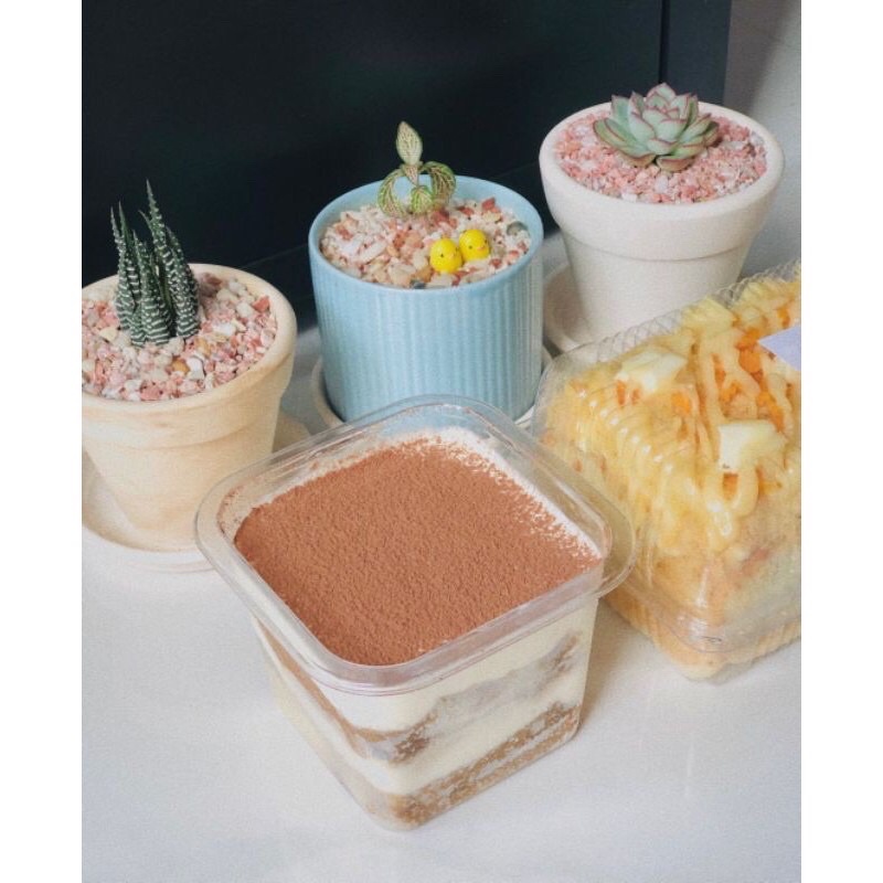 Combo 10 Hộp Pét Nhựa Đựng Mousse/Tiramitssu/Kem/Thạch/Pudding
