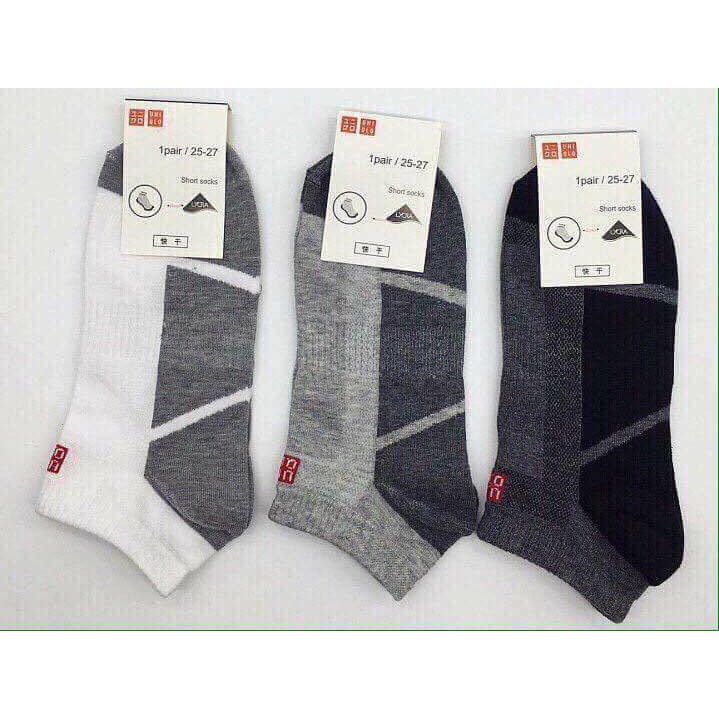 Combo 2 đôi tất vớ Uni nam nữ cổ ngắn cao cấp