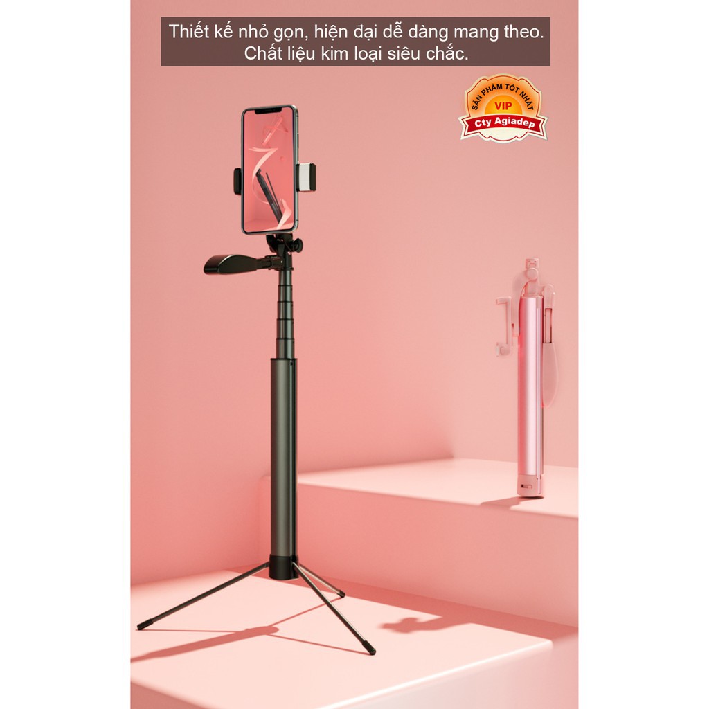 ∏✢✳Gậy chụp hình dài Siêu xịn, Siêu chắc, Có Gimbal Chống rung, Gậy tự sướng selfie livestream tripod - C | BigBuy360 - bigbuy360.vn