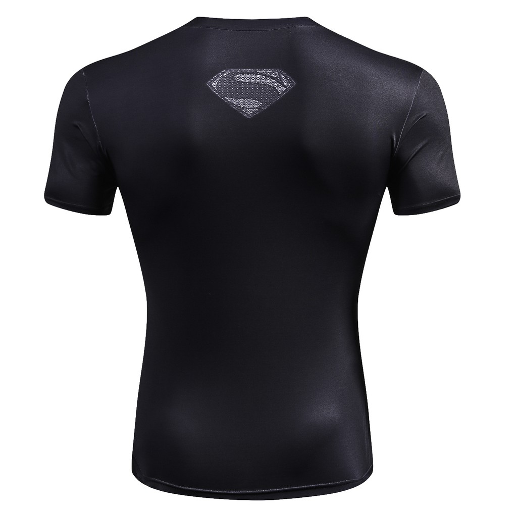 New Fitness Compression Quick Dry Superman T-shirt Men Short Sleeve 3D Sports Tops Men T Shirt Summer Fashion Tshirt