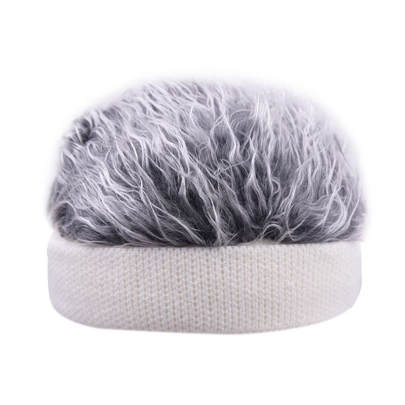 Mũ Beanie Ngắn Kèm Tóc Giả Không Vành Phong Cách Hip Hop Harajuku Cho Nam Và Nữ