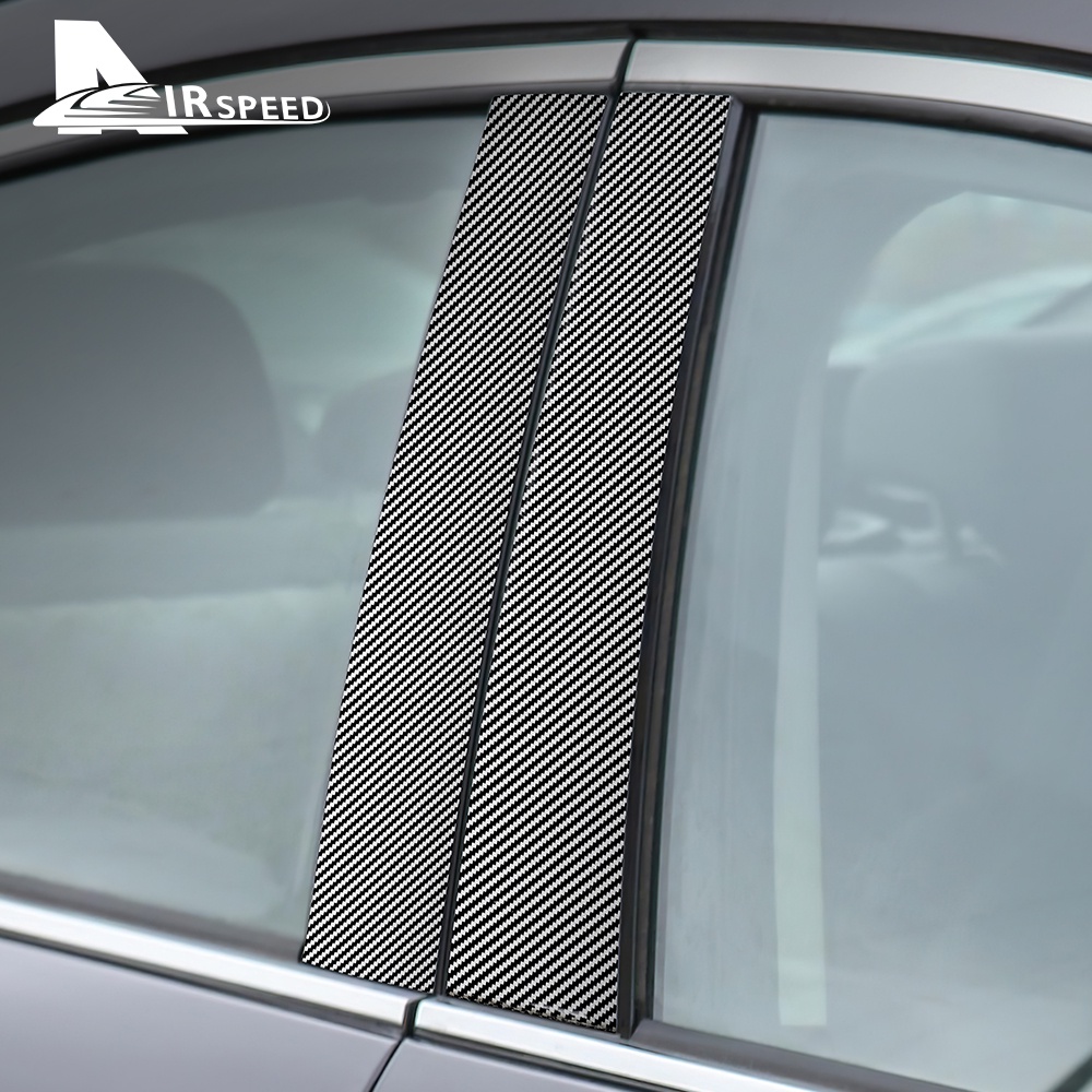 Miếng Dán Viền Cửa Sổ Xe Hơi Bằng Sợi Carbon Cho Mazda 3 6 CX5 CX-30 Axela Atenza