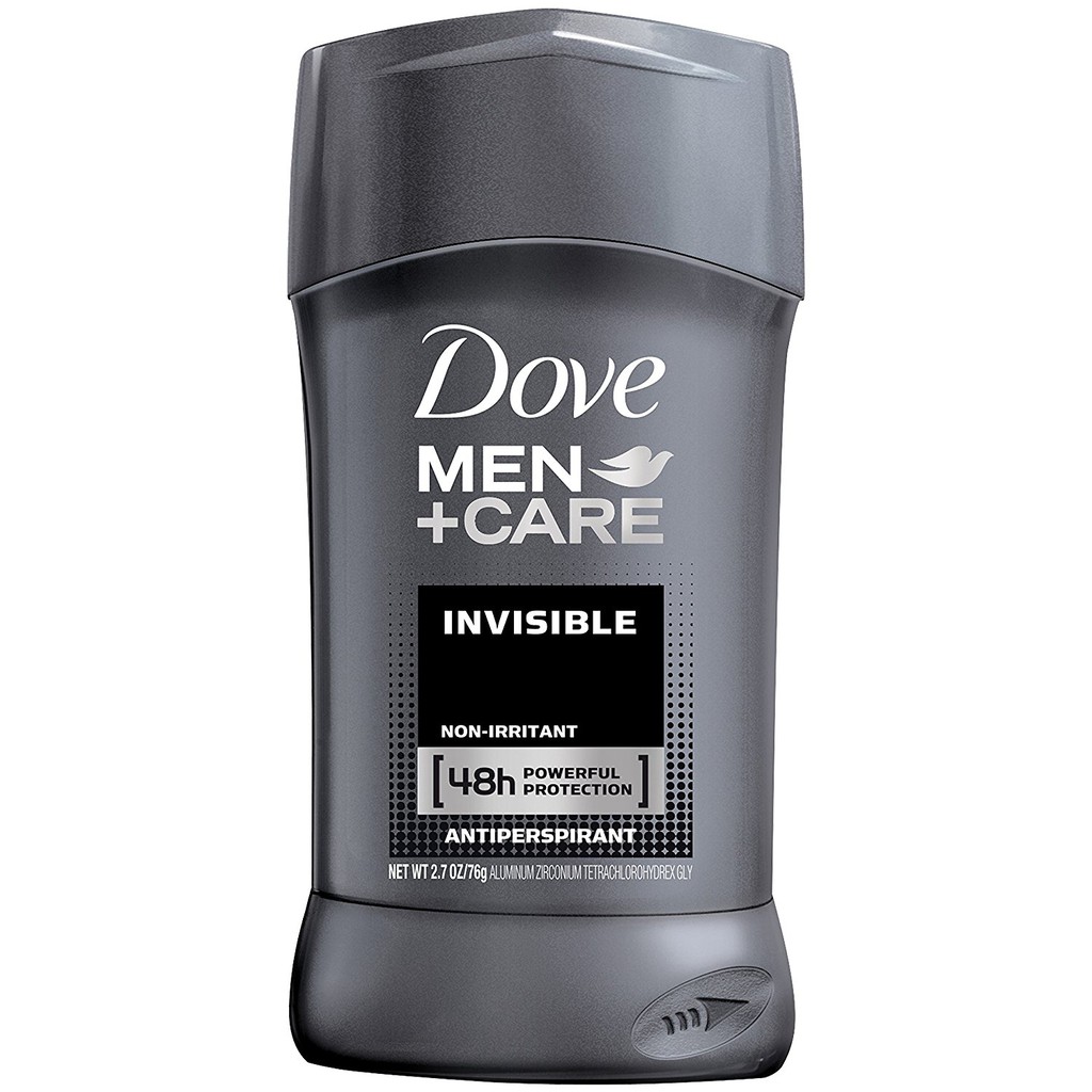 Lăn sáp khử mùi nam không để vết Dove Men+Care No White Marks Antiperspirant Stick Invisible 76g (Mỹ)