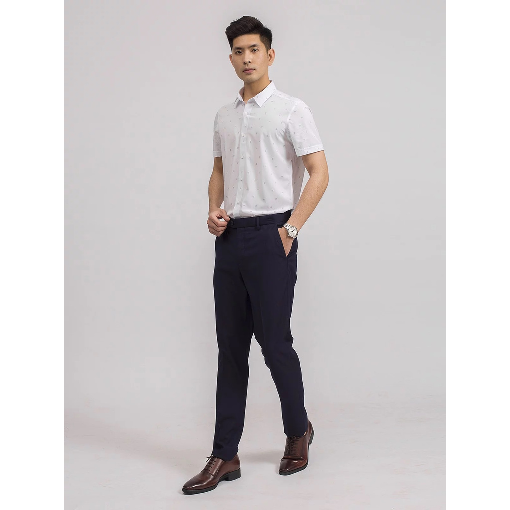 (SALE SỐC) Quần Tây Nam Aristino ATR00509 Quần Âu Nam Màu Xanh Tím Than 49 Dáng Slim Fit Vải Polyester