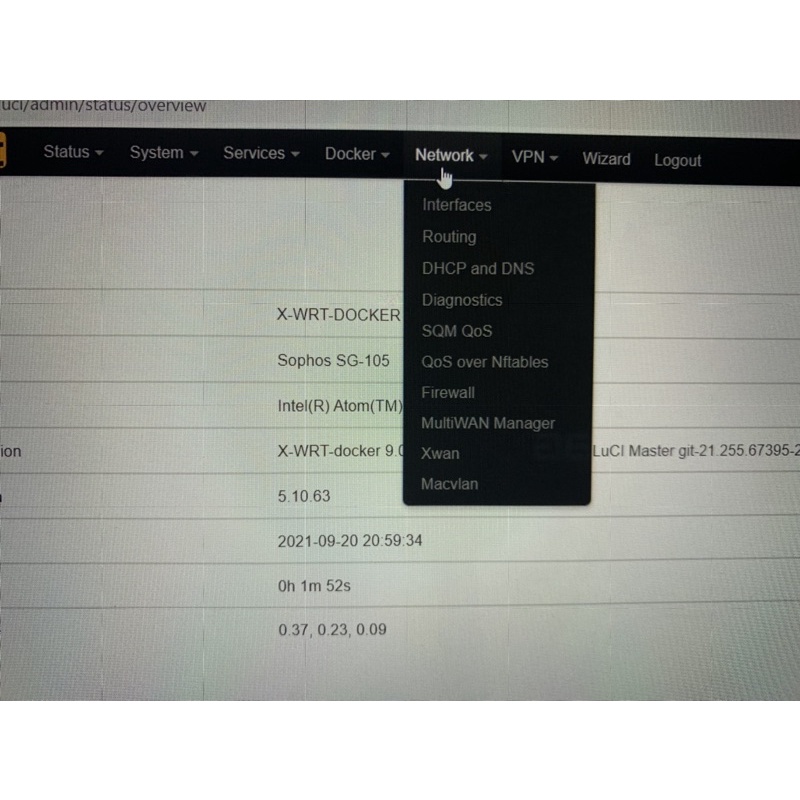 Pc router, cân bằng tải, firewall - sophos sg105-đang chạy pfsense