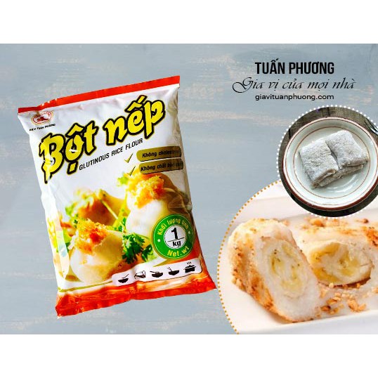 (FREESHIP Từ 50K) Bột nếp Tuấn Phương 400g Hàng date mới