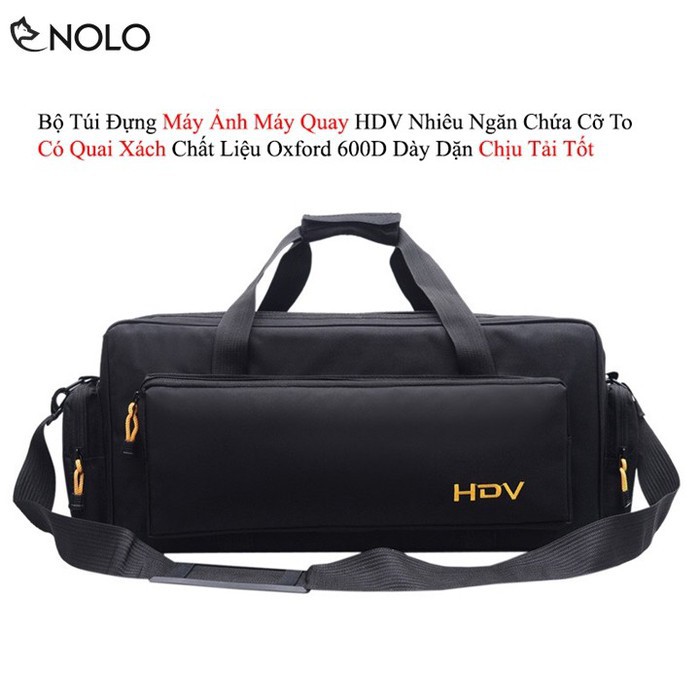Túi Đựng Máy Ảnh Máy Quay HDV Nhiều Ngăn Chứa Cỡ To Có Quai Tay Chất Liệu Oxford 600D Chịu Tải Tốt