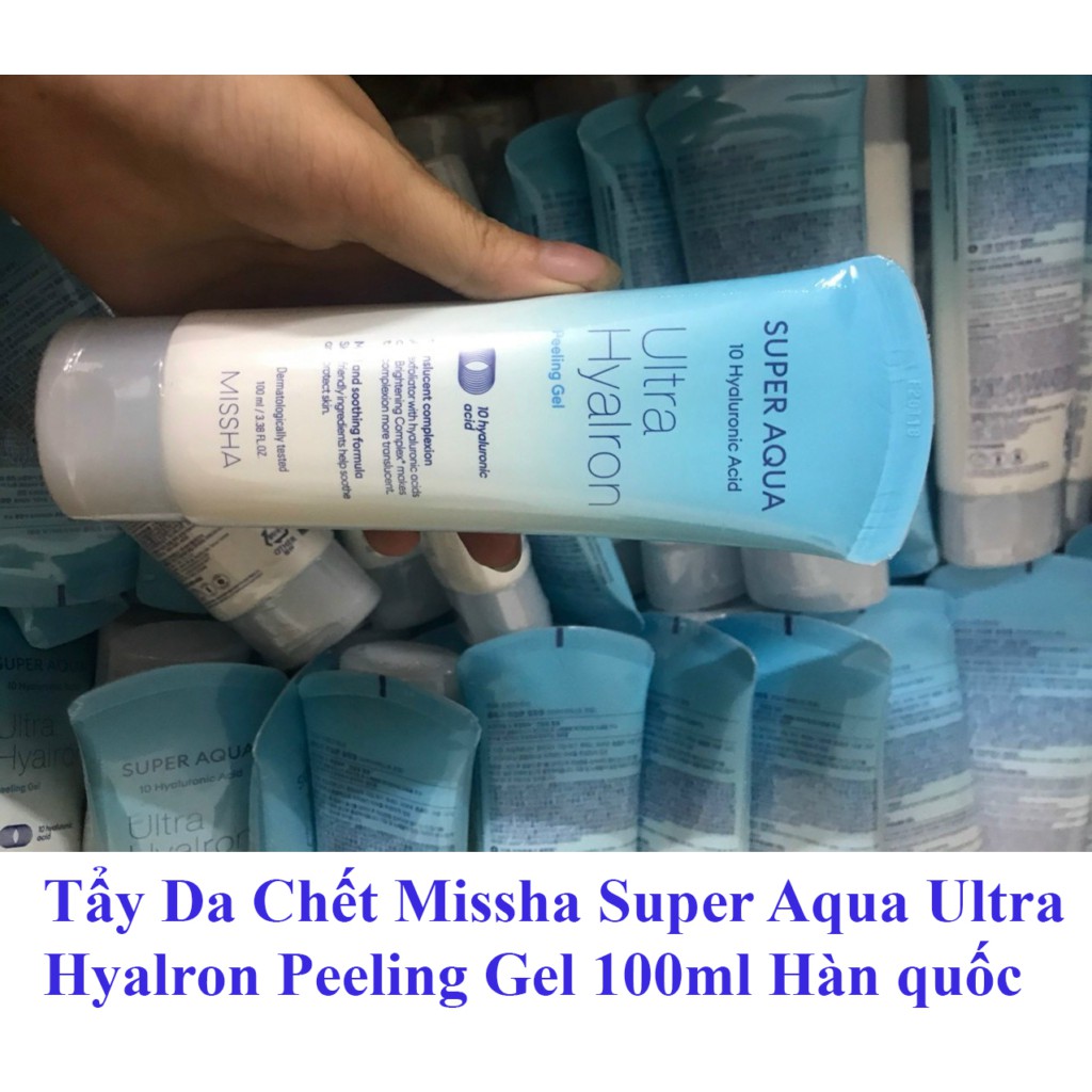 Tẩy Tế Bào Chết Dưỡng Ẩm Làm Sáng Missha Super Aqua Ultra Hyalron Peeling Gel