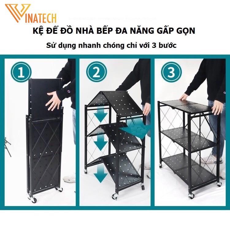 [Hàng Nhập Khẩu] KỆ XẾP THÔNG MINH HÀN QUỐC X5000 GẤP GỌN KỆ NHÀ BẾP ĐỂ LÒ VI SÓNG, GIÁ SÁCH TRANG TRÍ PHÒNG TIỆN LỢI