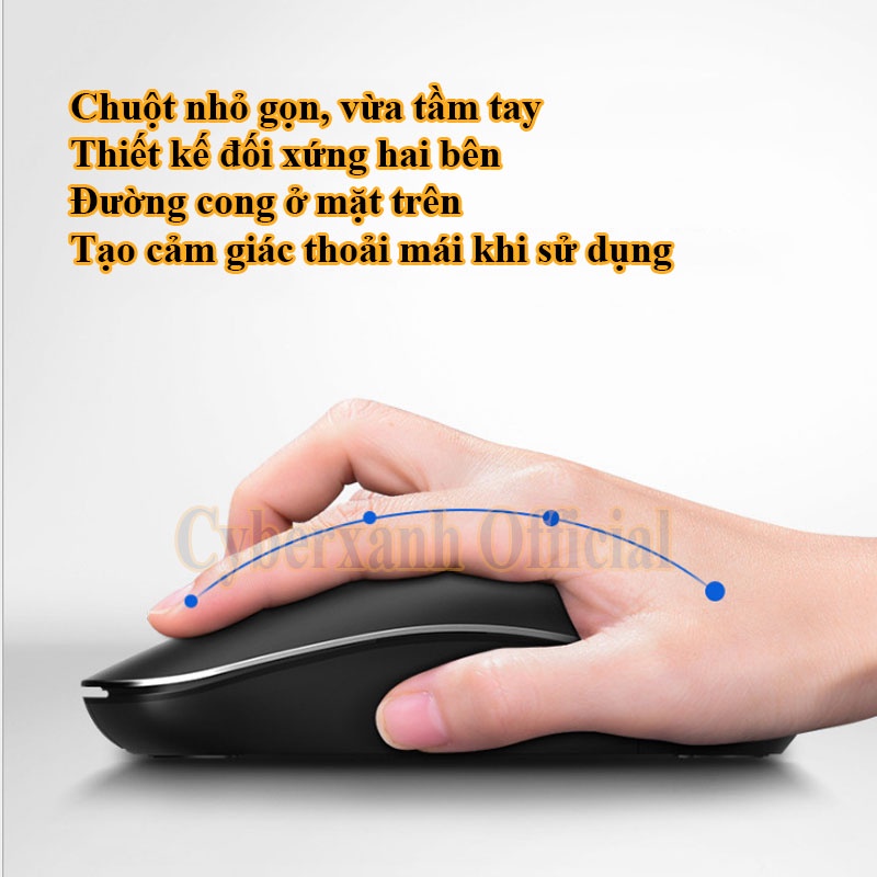 Chuột máy tính không dây bluetooth  chính hãng Philip chuyên PC Gaming Máy tính Laptop