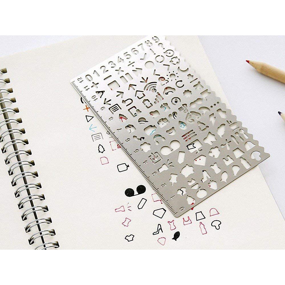 Bullet Journal Drawing Template  Plastic School Office Supplies - 24pcs  Hollow - Aliexpress