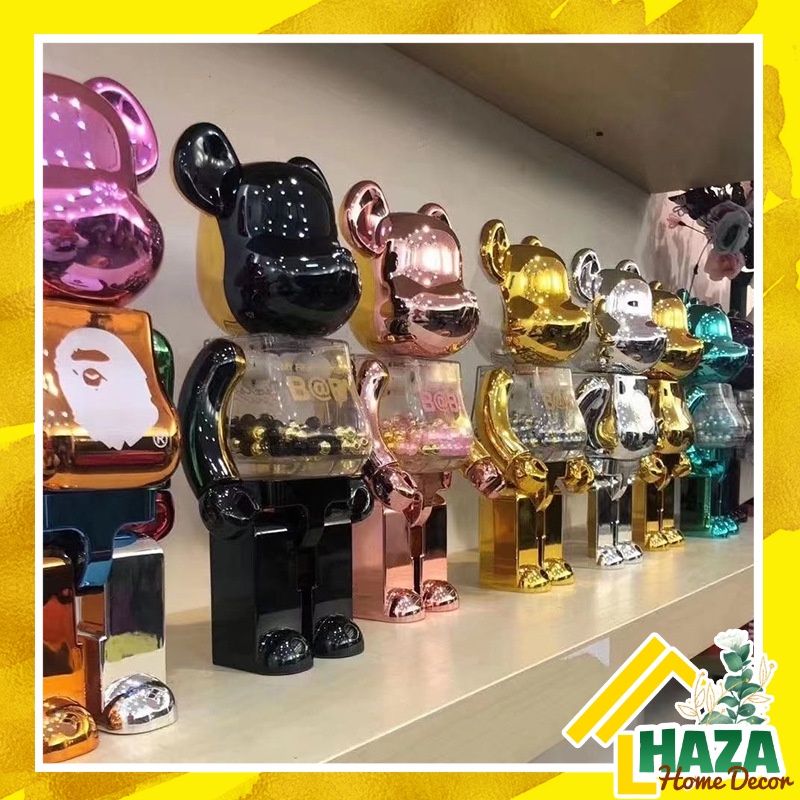 Đồ trang trí búp bê gấu BearBrick sang trọng cao cấp [Haza.Homedecor]