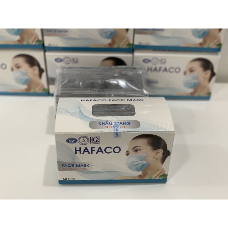 Khẩu Trang Y Tế Hafaco 4 lớp ( Hộp 50 cái)
