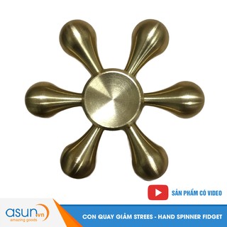 Con Quay Giảm Stress Trickle 6 Bằng Đồng Cánh Hand Spinner - Fidget Spinner